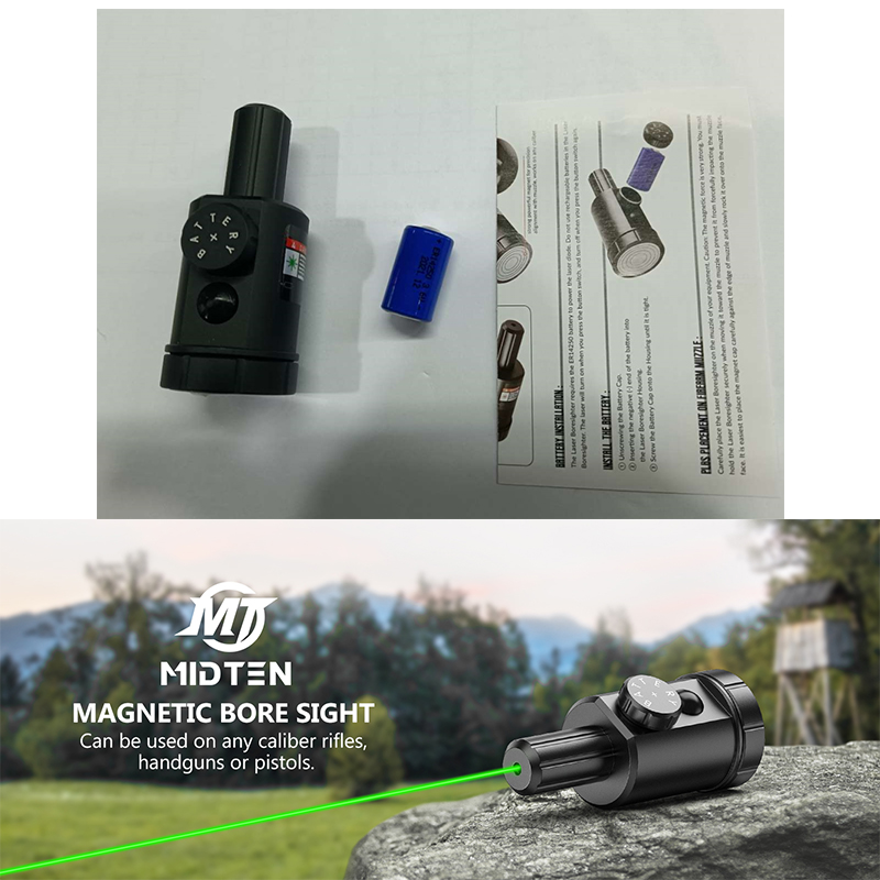 Laser Boresighter Kit - MidTen Магнитный прицел, зеленый лазерный прицел,