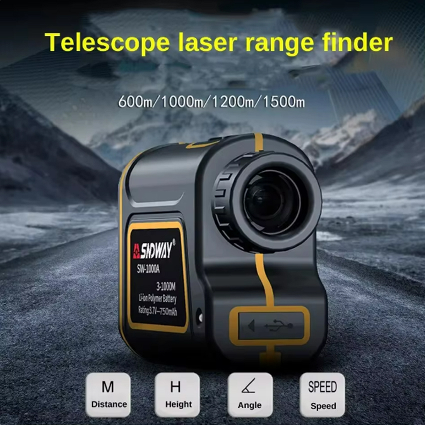 Rangefinder Laser Hunting - Телескопический лазерный дальномер, 600 м, 1000