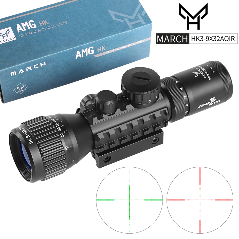 Outdoor Hunting Lab - Тактический HK 3-9X32AOIR охотничий прицел красный
