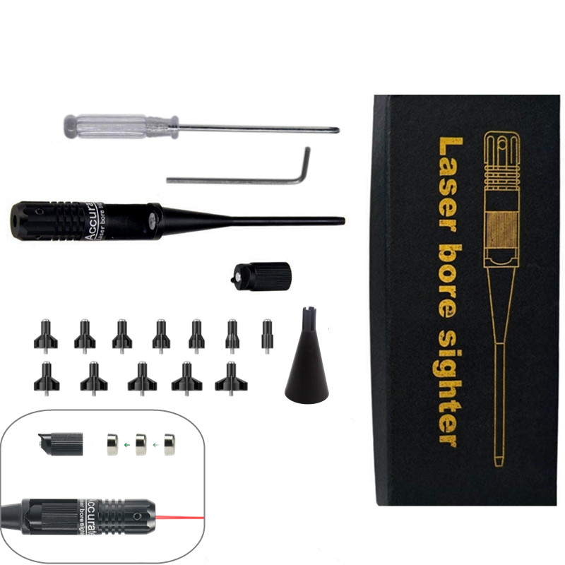 Laser Boresighter Kit - Лазерный коллиматор-борсайтер с 12 адаптерами от