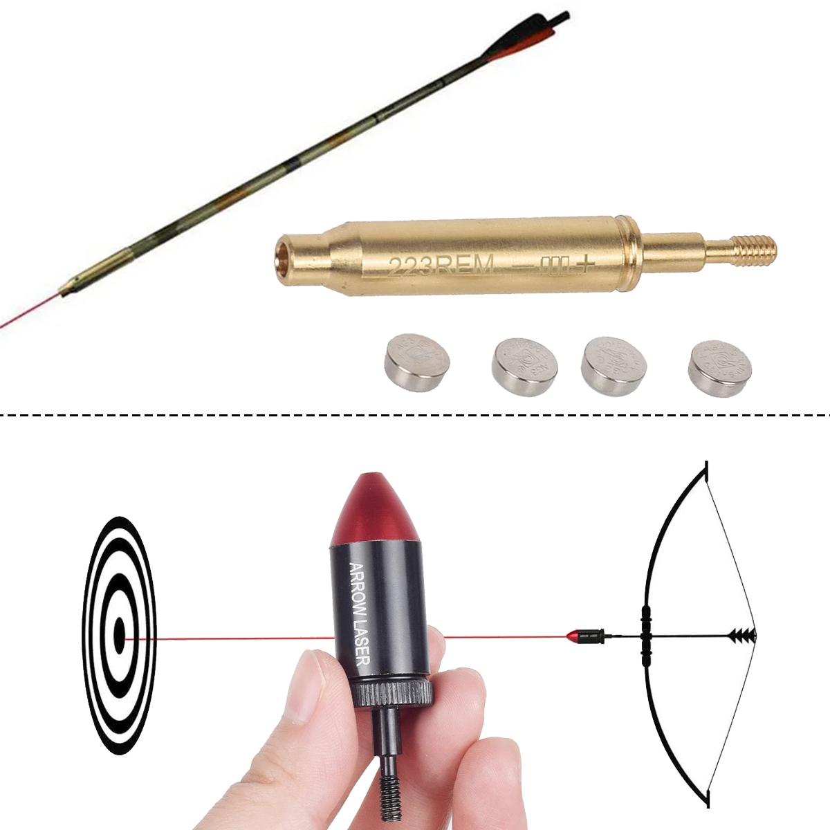 Laser Boresighter Kit - Тактический прицел для стрельбы из лука