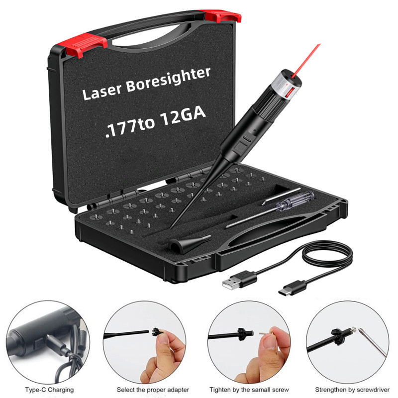 Laser Boresighter Kit - Перезаряжаемый лазерный прицел, комплект от .17