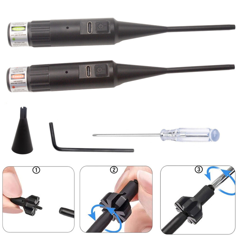 Комплект прицела 12Adpaters Ла – обзор и цена Laser Boresighter Kit